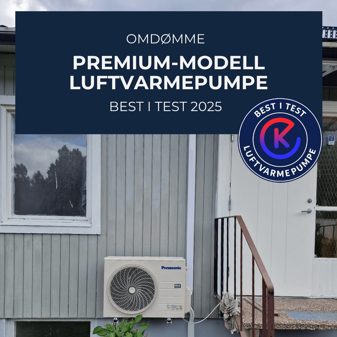 Luftvarmepumpe Premium-modell best i test 2025 - Omdømme - KlimaTime.no