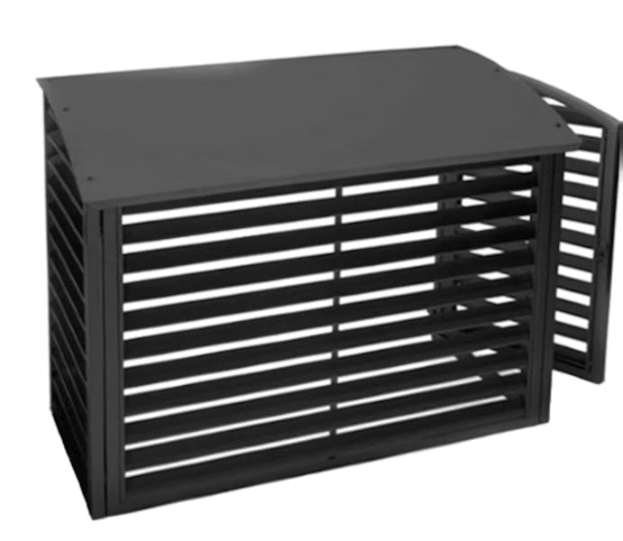 Varmepumpehus i pulverlakkert metall