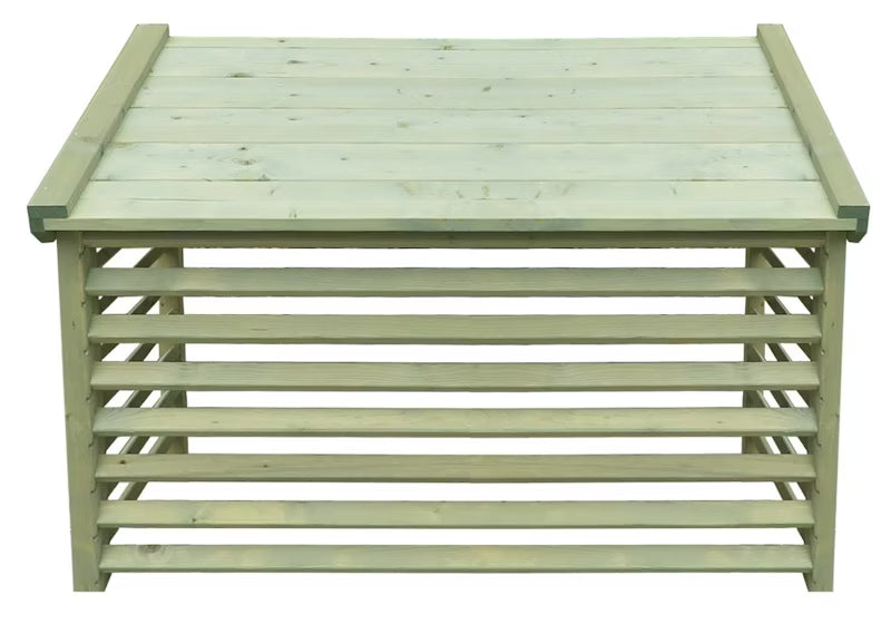 Varmepumpehus trykkimpregnert gran