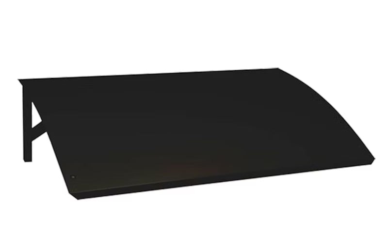 Varmepumpetak i metall, svart