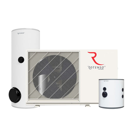 Rotenso 10kW Airmi Paket Monoblock Villa - paket Luft - vattenvärmepump - KlimaTime.no