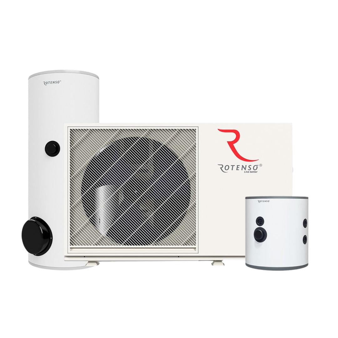 Rotenso 8kW Airmi Paket Monoblock Villa - paket Luft - vattenvärmepump - KlimaTime.no