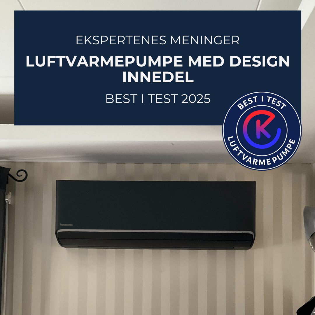 Designer luftvarmepumpe best i test 2026 - KlimaTime.no