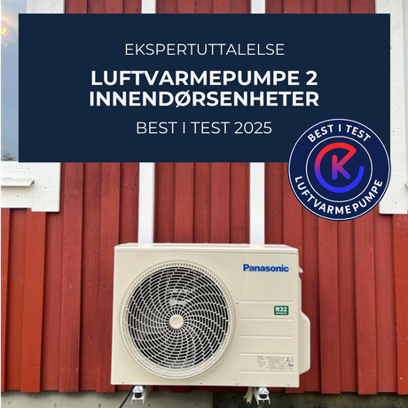 Luftvarmepumpe 2 innendørsenheter best i test 2026 – Ekspertuttalelse