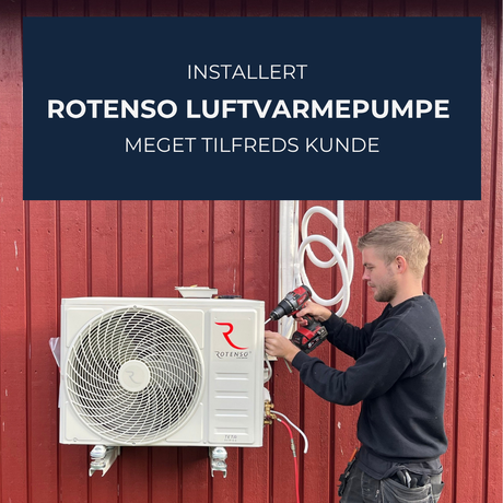 Rotenso luftvarmepumpe installert
