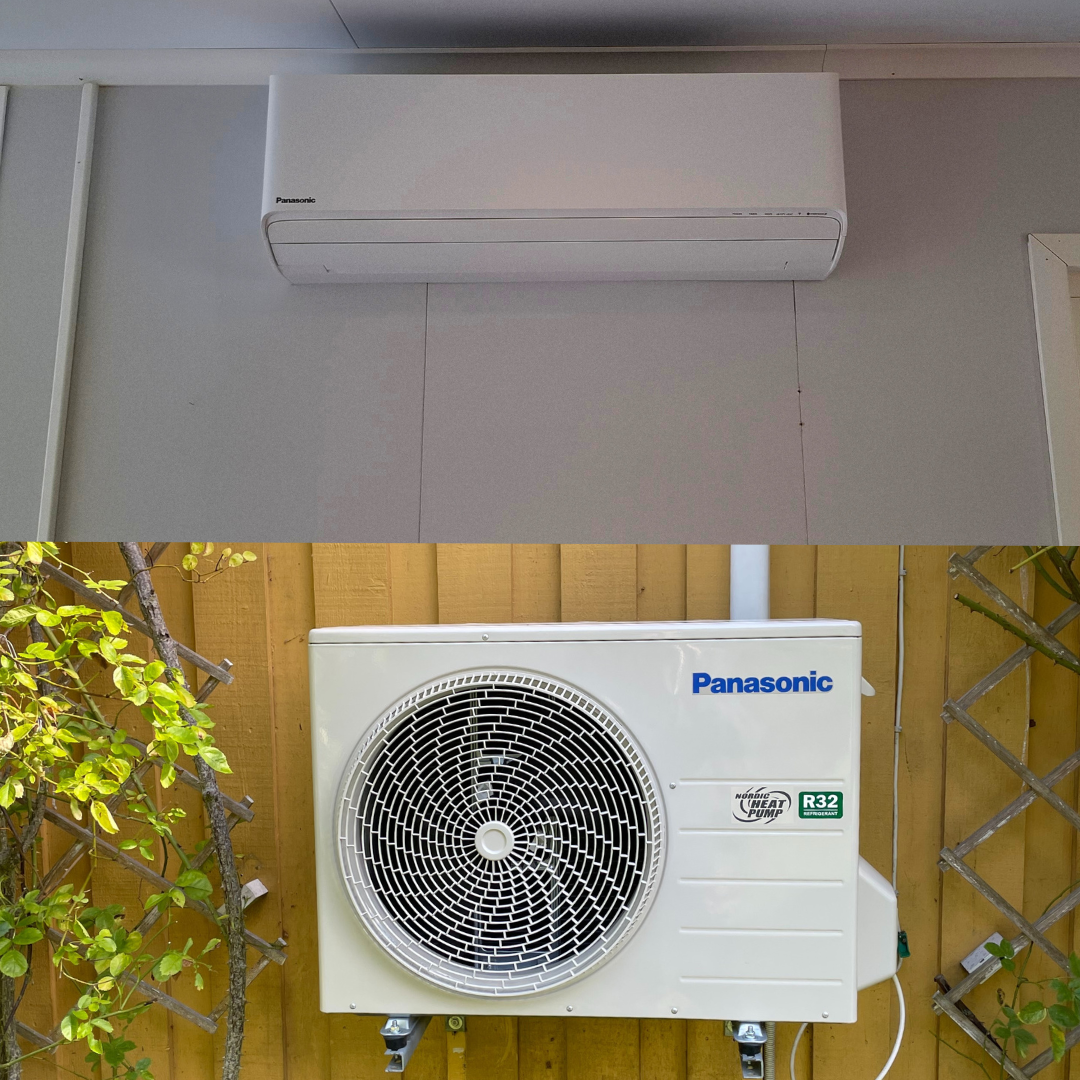 Installasjon av varmepumpe Panasonic Villa