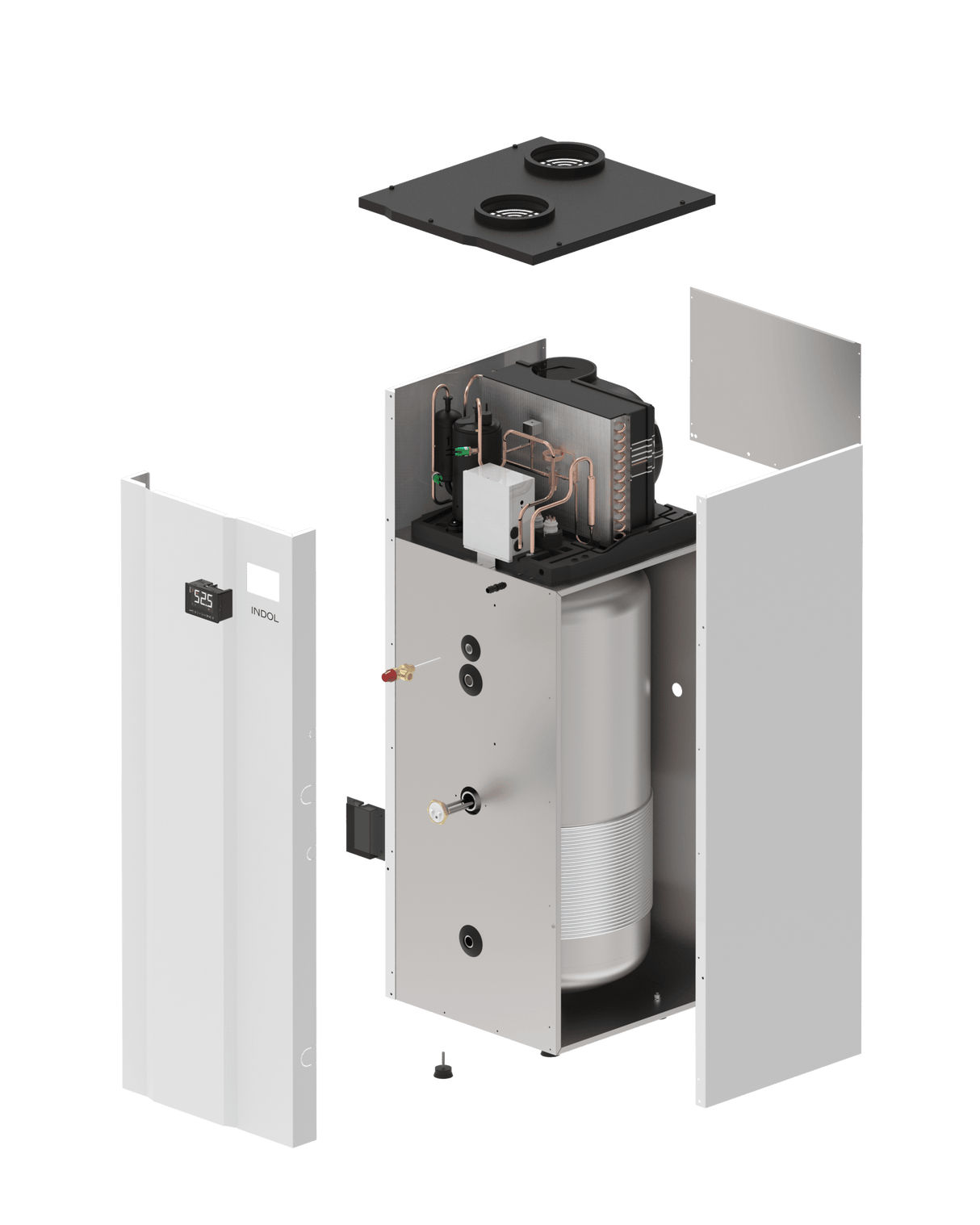 Indol EcoHeat 200L Värmepumpsberedare (R290) - KlimaTime.no