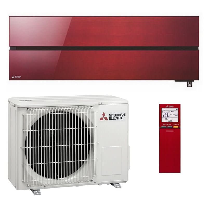 Mitsubishi Electric KAITEKI 6300 Rubinrød Varmepumpe - KlimaTime.no