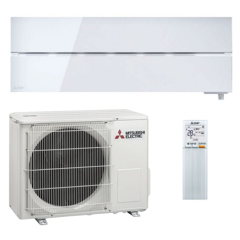 Mitsubishi Electric KAITEKI 6600 Perlehvit Varmepumpe - KlimaTime.no
