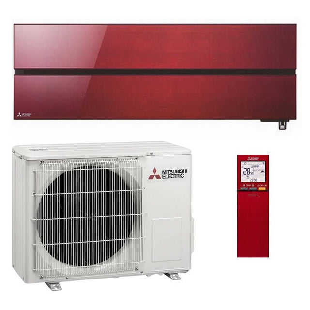 Mitsubishi Electric KAITEKI 6600 Rubinrød Varmepumpe - KlimaTime.no