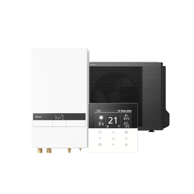Panasonic 7kW Aquarea High Performance K Split Bi - block luft - vattenvärmepump - KlimaTime.no