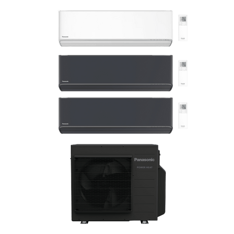 Panasonic HZ 10.6kW Power Heat Varmepumpe med 3 innendørsenheter - KlimaTime.no