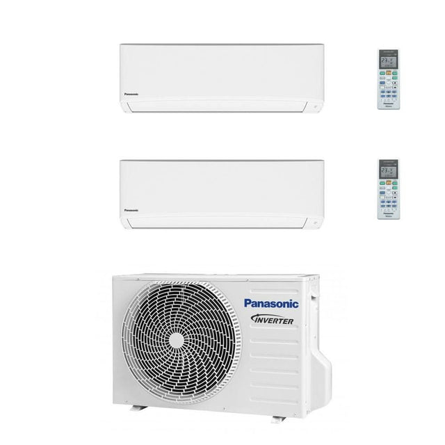 Panasonic TZ25 7.2kW luftvärmepump med 2 innedelar - KlimaTime.no