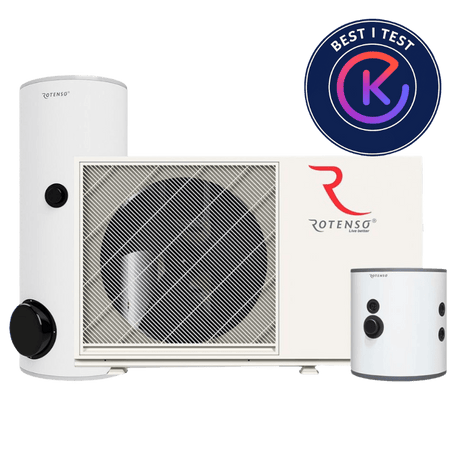 Rotenso 8kW Airmi Paket Monoblock Villa - pakke Luftvannsvarmepumpe - KlimaTime.no